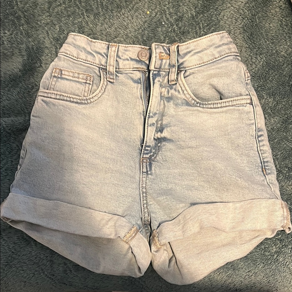 Cotton On Blue High Waist Denim Shorts
